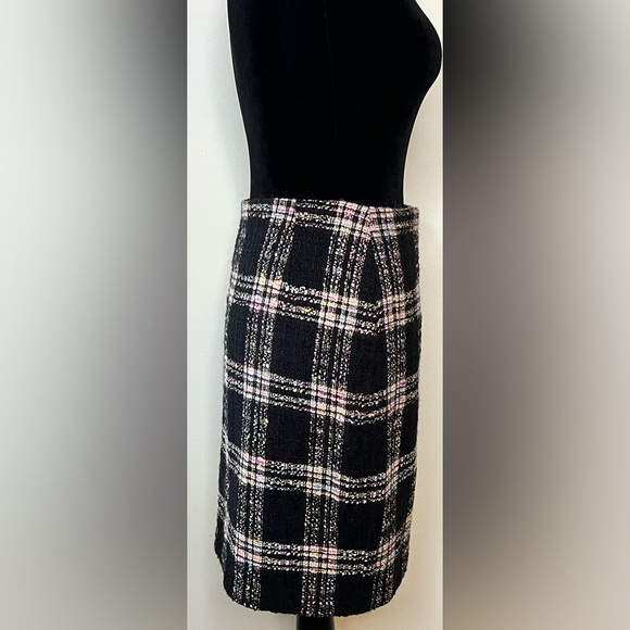 Vintage NWT Earl Rutenberg collection preppy tweed wool plaid wrap skirt. Size 4 - Picture 4 of 10
